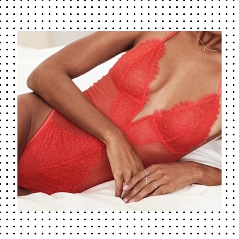 NEW Victoria’s Secret Lace Bodysuit Mesh Teddy